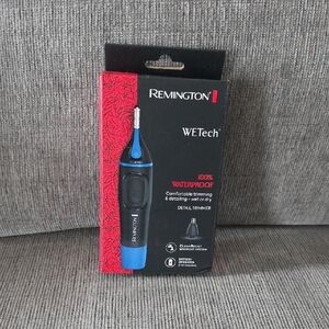 Remington WE Tech Black and Blue Detail Trimmer, Waterproof, New, Battery Inc.